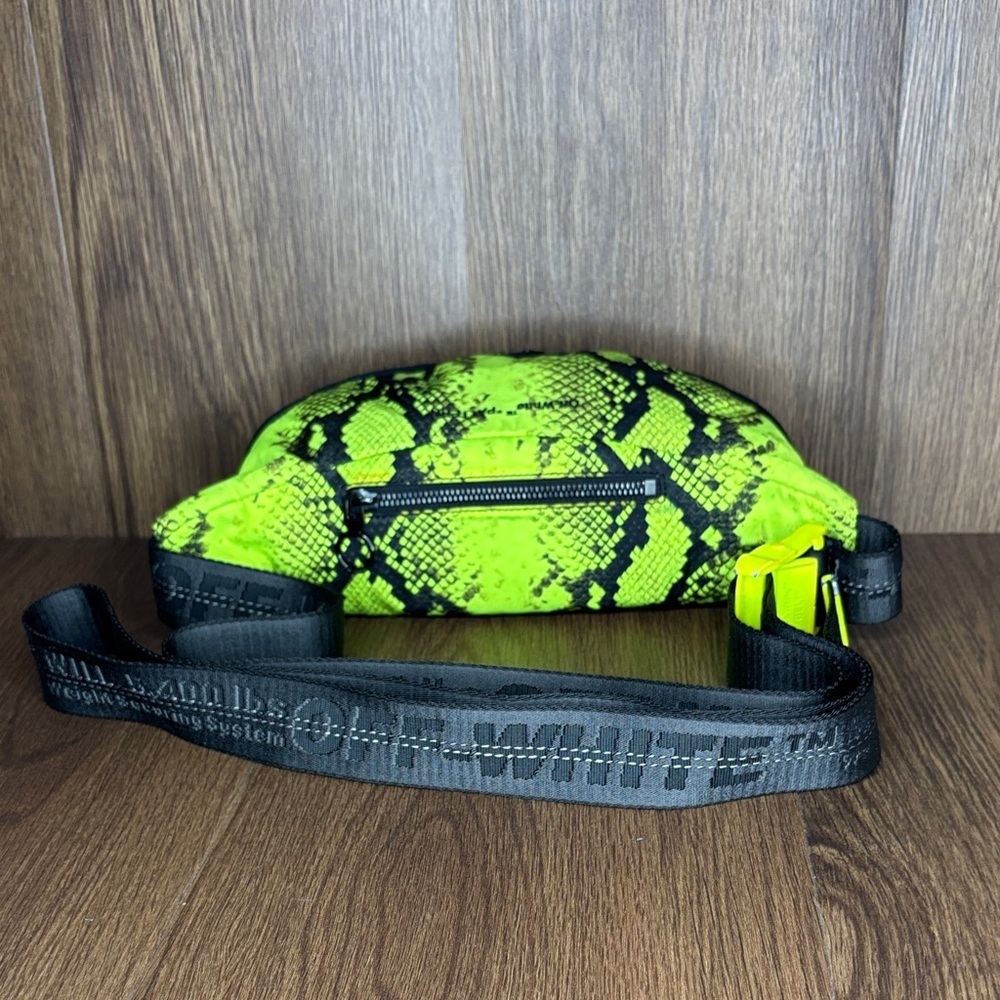 Off-White Neon Python Belt Bag Streetwear Luxury Italy Rare - Picture 4 of 16